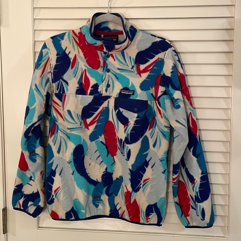 Patagonia Synchilla Feather Snap Front Pocket Pullover